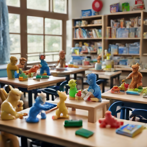 Afbeelding van Educatief gebruik van plastic speelgoedpoppetjes