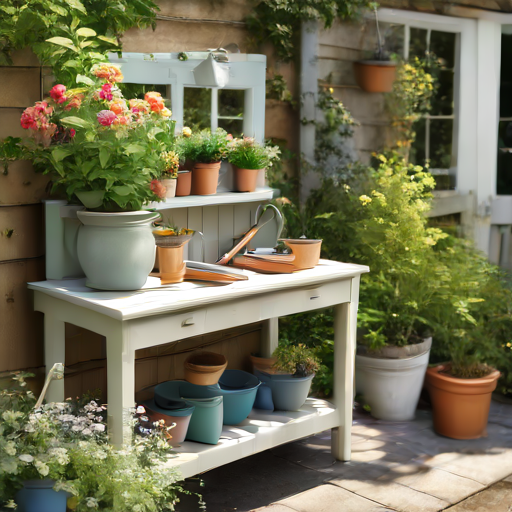 Afbeelding van Maak je plastic oppottafels eenvoudig schoon en fris