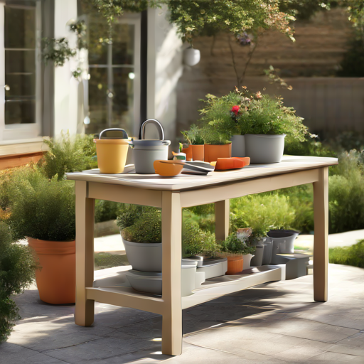 Afbeelding van Duurzame plastic oppottafels voor buitengebruik