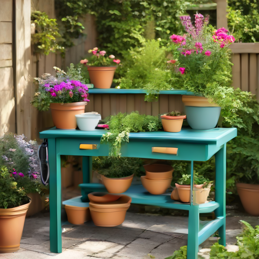 Afbeelding van Duurzame tuin met plastic oppottafels: voordelen en tips