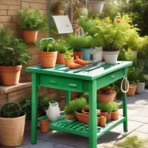 Afbeelding van Diverse maten plastic oppottafels voor elke tuinbehoefte