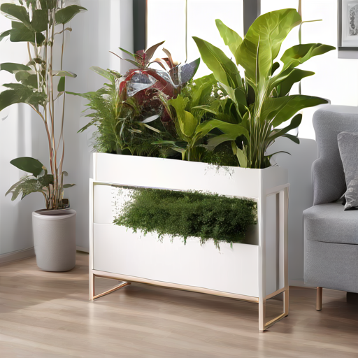 Afbeelding van Moderne styling met opvouwbare plantenbakken voor je ruimte