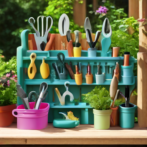 Afbeelding van Efficiënt gebruik van plastic tuinorganizers stapelen