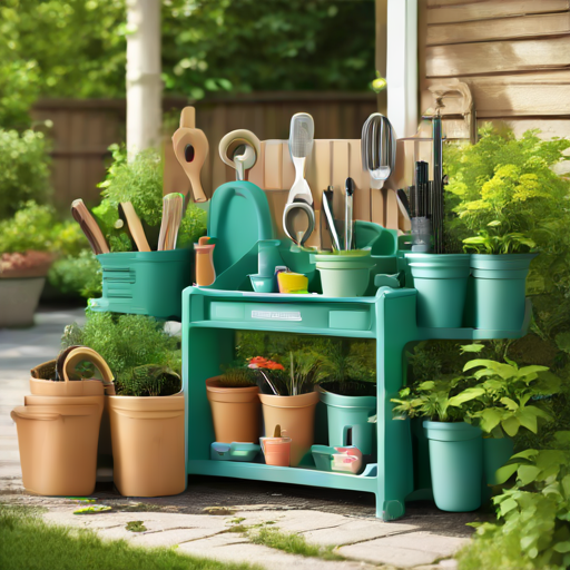 Afbeelding van Duurzame plastic tuinorganizers voor een groenere tuin