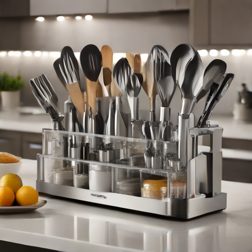 Afbeelding van Slimme keukenblad organizers voor ruimtebesparing