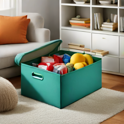 Afbeelding van Organiseer opvouwbare opbergboxen efficiënt in kleine ruimtes