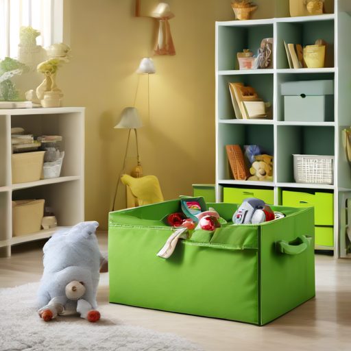 Afbeelding van Stijlvolle opvouwbare opbergboxen voor de kinderkamer