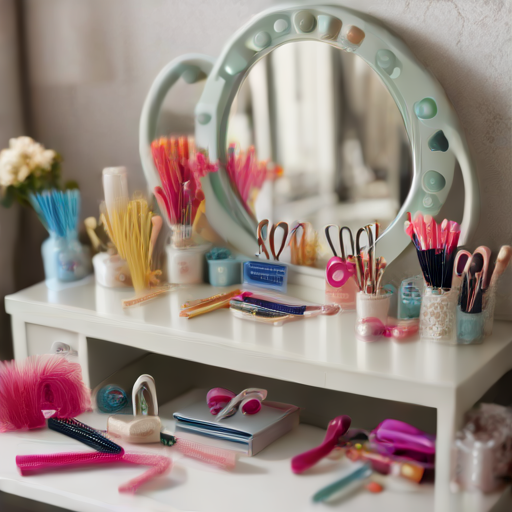 Afbeelding van Combineer plastic haarclipjes met andere accessoires