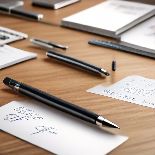 Afbeelding van Efficiënt gebruik van multifunctionele pennen in vergaderingen