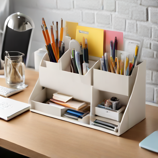 Afbeelding van Opvouwbare bureau-organizers: Ruimte besparen en opruimen