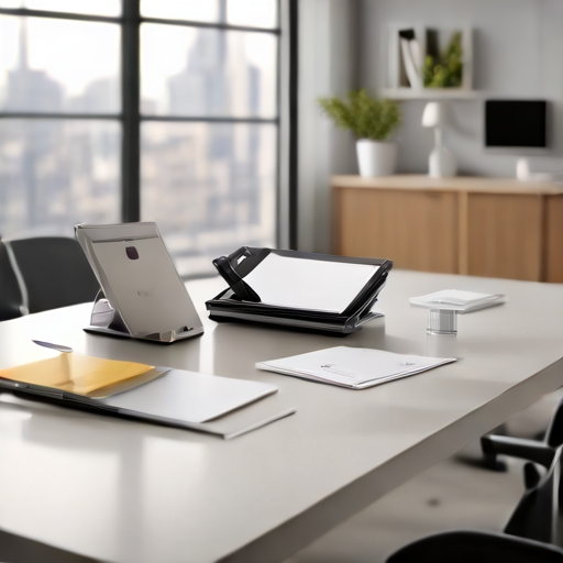 Afbeelding van Gebruik een opvouwbare documenthouder voor presentaties