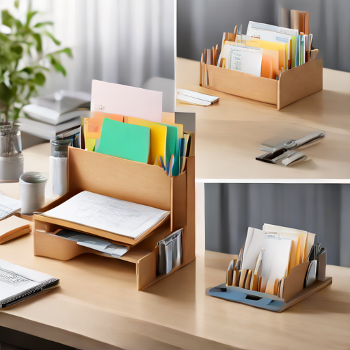 Afbeelding van Organiseer je werkplek met opvouwbare documenthouders