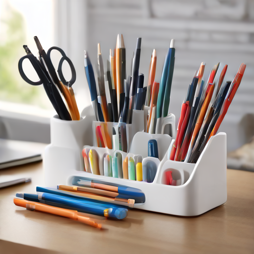 Afbeelding van Verhoog je productiviteit met een multifunctionele penhouder