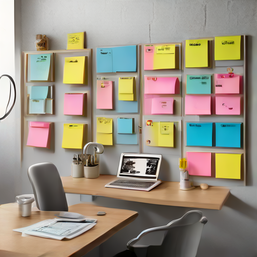 Afbeelding van Organiseer je werkruimte met zelfklevende post-it houders