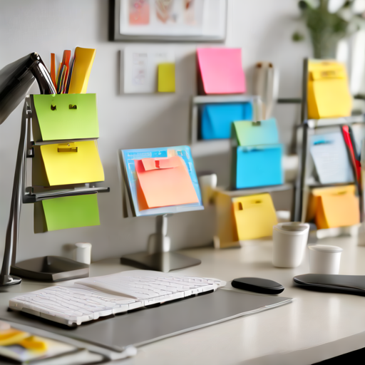 Afbeelding van Organiseer je werkruimte met post-it houders effectief
