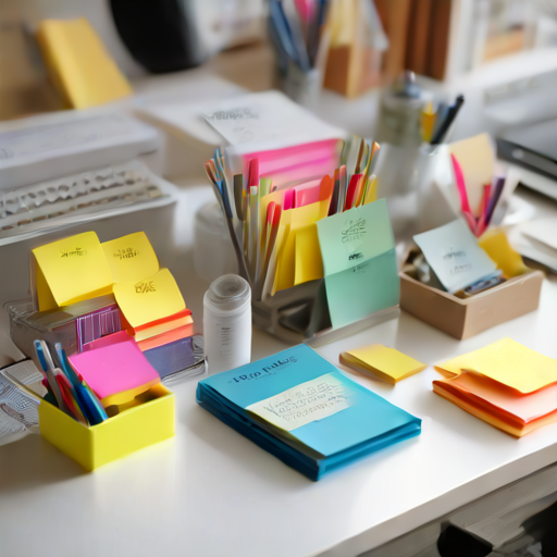 Afbeelding van Studietips met post-it houders voor betere resultaten