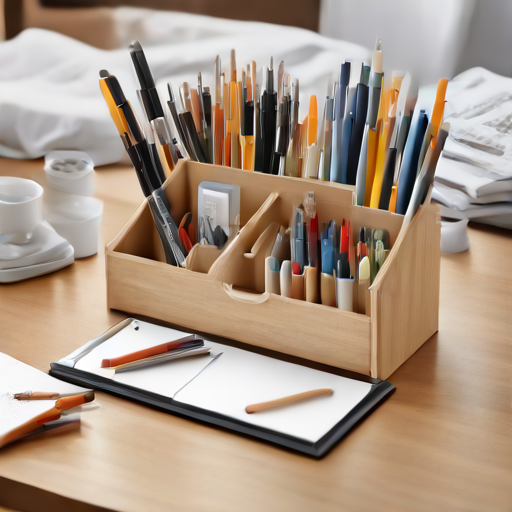 Afbeelding van Organiseer je schrijven met opvouwbare penorganizers