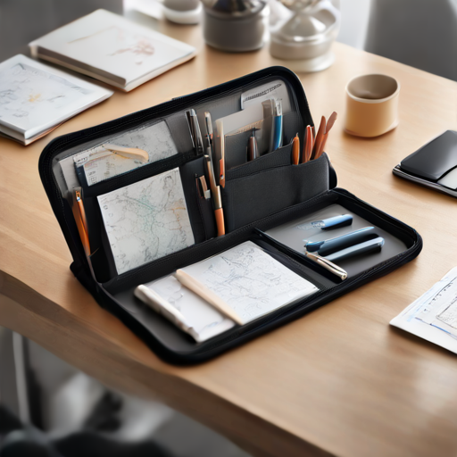 Afbeelding van Opvouwbare penorganizers: Onmisbaar voor reizigers