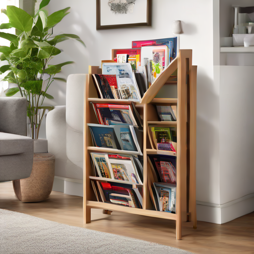 Afbeelding van Voordelen van opvouwbare tijdschriftenrekken in kleine ruimtes