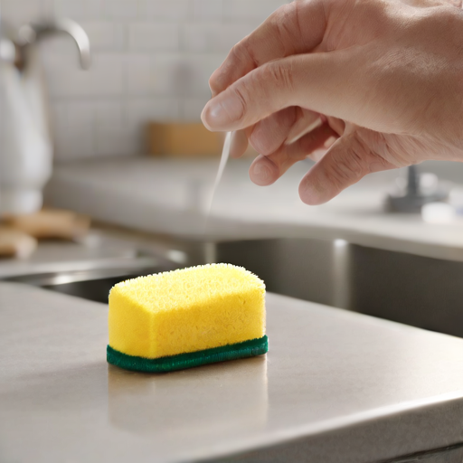 Afbeelding van Kies de beste keukenspons met handgreep voor schoonmaken