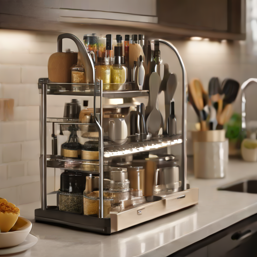 Afbeelding van Voordelen van Kleine Keukenblad Organizers in Drukke Keuken