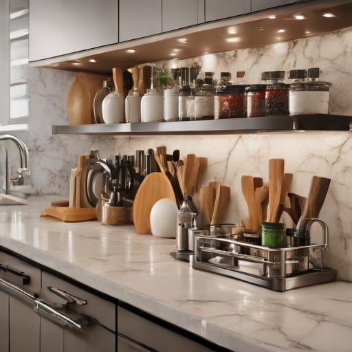 Afbeelding van Kleine keukenblad organizers voor een betere kookervaring