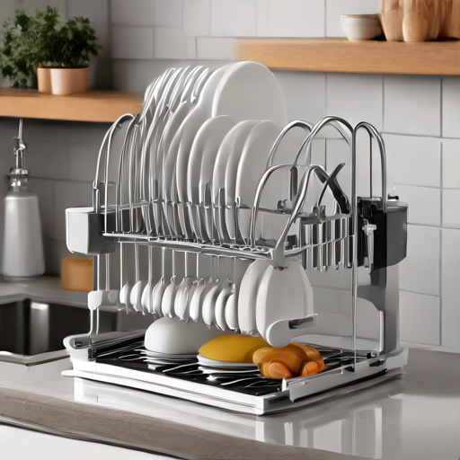 Afbeelding van Top 5 opvouwbare afwasrekken van 2023: Compact en Praktisch