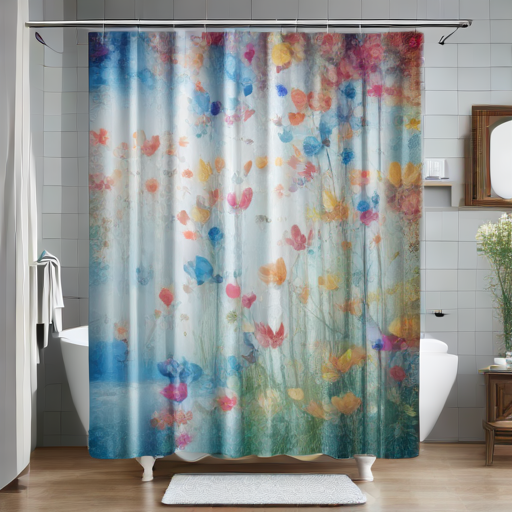 Afbeelding van Installeer waterdichte douchegordijnen zonder hulp