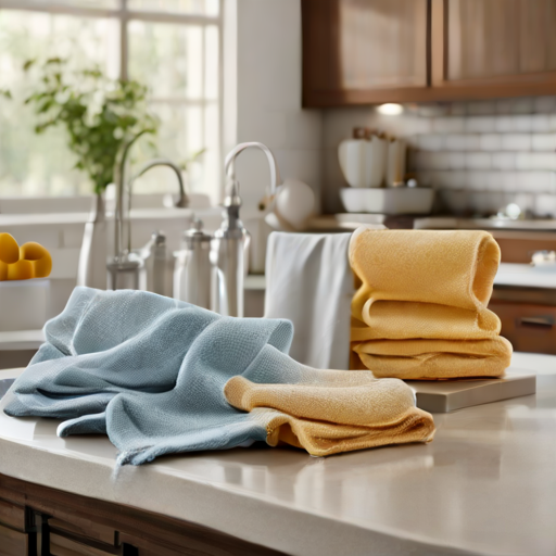 Afbeelding van Herbruikbare stofdoekjes voor een schonere keuken