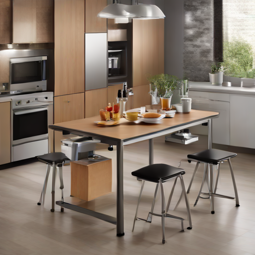 Afbeelding van Efficiënt gebruik van opvouwbare keukentafels