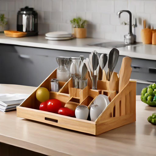 Afbeelding van Duurzame materialen voor opvouwbare keukentafel organizers