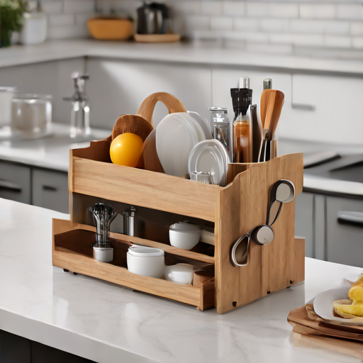 Afbeelding van Organiseer je keukentafel met opvouwbare organizers