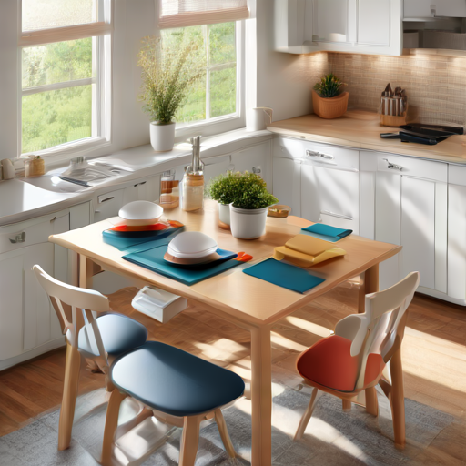 Afbeelding van Ontdek Stijlen voor Opvouwbare Keukentafel Organizers