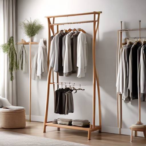 Afbeelding van Slimme tips voor het opbergen van opvouwbare kledingrekken