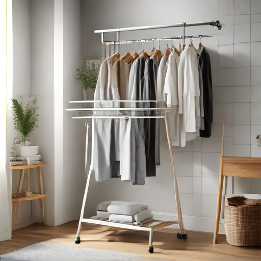 Afbeelding van Slimme tips voor het opbergen van opvouwbare kledingrekjes