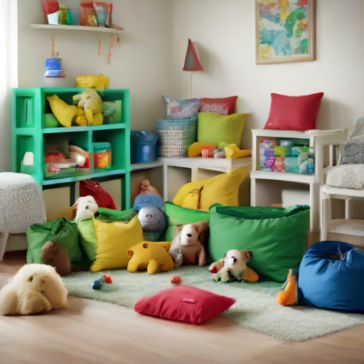 Afbeelding van Effectief speelgoed organiseren met opvouwbare opbergtassen