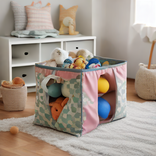Afbeelding van Opvouwbare speelgoedopbergtassen als decoratie in huis