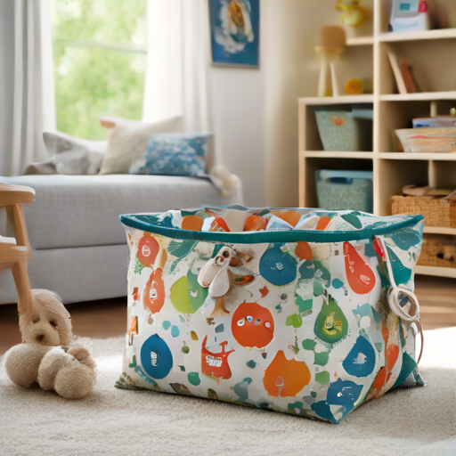 Afbeelding van Maak je eigen opvouwbare speelgoedopbergtassen eenvoudig