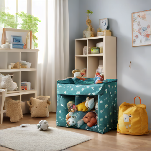 Afbeelding van Trendy opvouwbare speelgoedopbergtassen voor elke ruimte