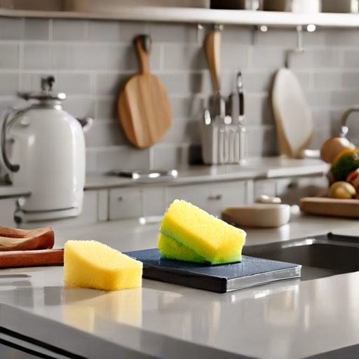 Afbeelding van Keukenspons met handgreep: ideaal voor pannenreiniging?