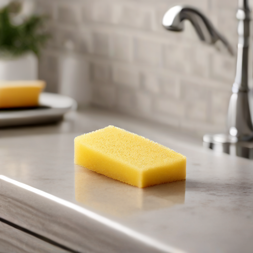 Afbeelding van Duurzamer huishouden met een keukenspons met handgreep