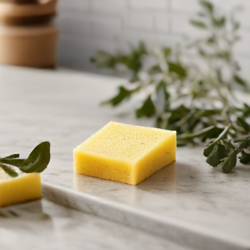 Afbeelding van Duurzaam huishouden met een keukenspons met handgreep