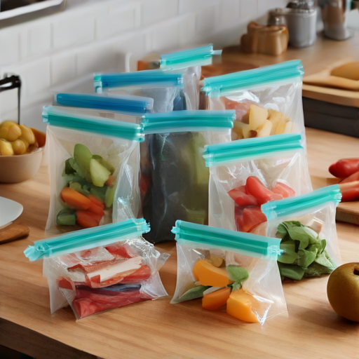 Afbeelding van Herbruikbare sandwichzakken voor voedselinvriezen