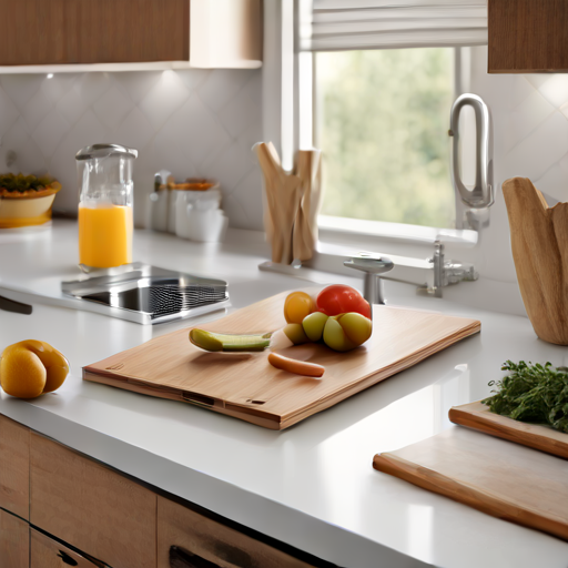 Afbeelding van Opvouwbare snijplanken voor kleine keukens: ruimtebesparend