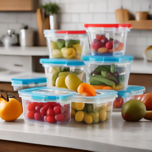 Afbeelding van Perfecte plastic voedselopslagbakken voor je koelkast