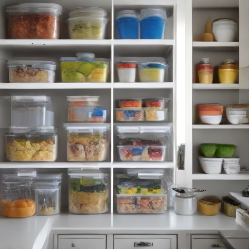 Afbeelding van Organiseer je plastic voedselopslagbakken effectief