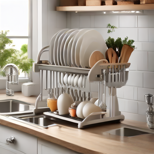 Afbeelding van Voordelen van opvouwbare afdruiprekken voor kleine keukens