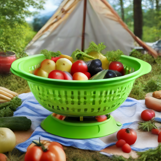 Afbeelding van Voordelen van opvouwbare vergieten voor kampeerders