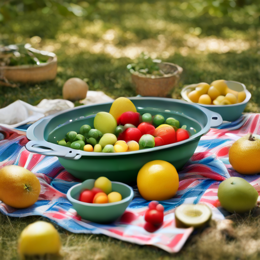 Afbeelding van Opvouwbare vergieten: de perfecte picknickpartner