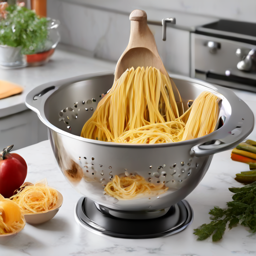 Afbeelding van Opvouwbare vergieten: makkelijk pasta bereiden